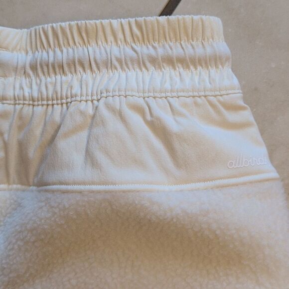 NWT Allbirds Sweatpant Fluff Fleece White Sherpa Merino Wool Blend S - Picture 10 of 11